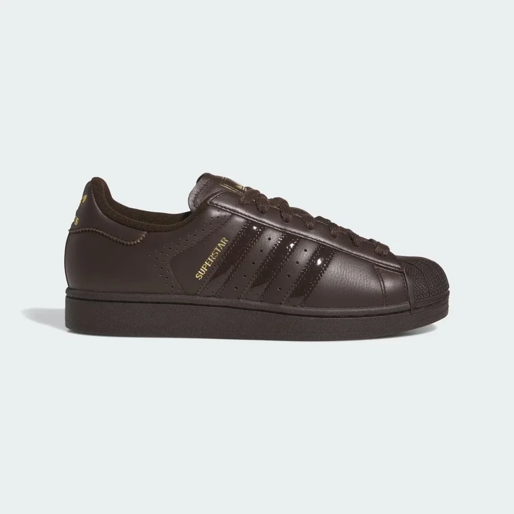 Mens Size 9- Adidas Superstar 2 'Aurora Coffee Gold Metallic Shoes KH9180 NEW
